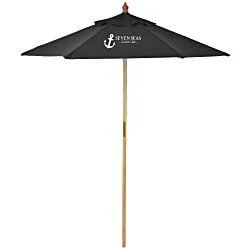 Bamboo Market Umbrella - 7'