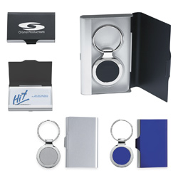 2-in-1 Keychain/Business Card Holder Set  Main Image