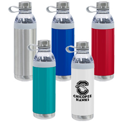 Dual Opening Stainless Steel Water Bottle - 20 oz.  Main Image