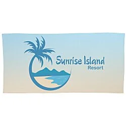 Full Color Waffle Beach Towel