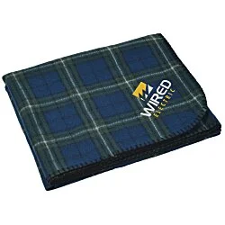 Aberdeen Fleece Blanket - Embroidered