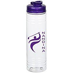 Clear Impact Halcyon Water Bottle with Flip Drink Lid - 24 oz.