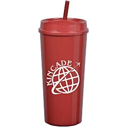 Roadmaster Tumbler with Straw - 18 oz. - Black Interior