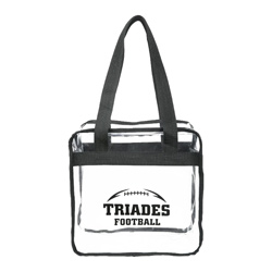 Game Day Clear Zippered Tote  Main Image