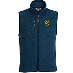 Sweater Knit Fleece Vest - Men's