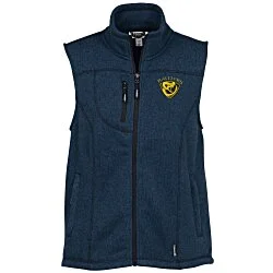 Sweater Knit Fleece Vest - Ladies'