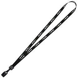 Dye-Sublimated Lanyard - 1/2" - 32" - Large Metal Bulldog Clip