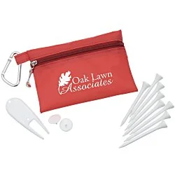 Zipper Pack Golf Tee Kit