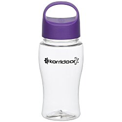 Clear Impact Poly-Pure Lite Bottle with Oval Crest Lid - 18 oz.