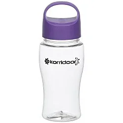 Clear Impact Poly-Pure Lite Bottle with Oval Crest Lid - 18 oz.
