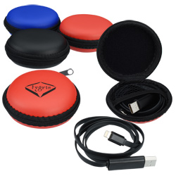 Duo Charging Cable with Round Case  Main Image