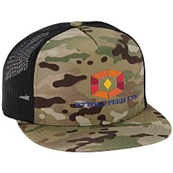 Yupoong Five Panel Classic Mesh Trucker Cap - Camo