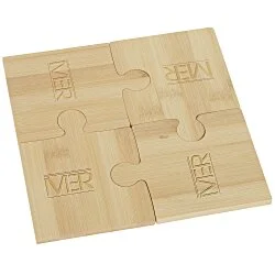 Bamboo Puzzle Coaster Set