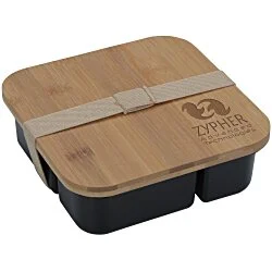 Square Bento Box with Bamboo Lid