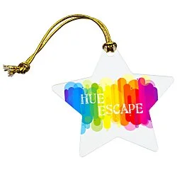 Slim Acrylic Ornament - Star