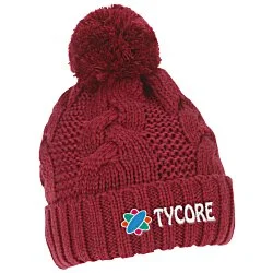 Divergent Knit Pom Beanie