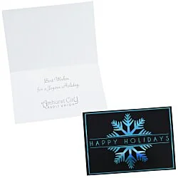 Snowflake Happy Holidays Greeting Card