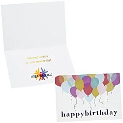 Colorful Balloons Birthday Card