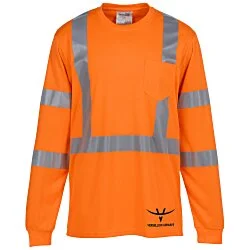 Enhanced Reflective Performance LS Pocket T-Shirt