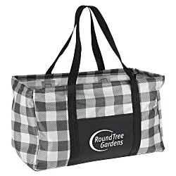 Buffalo Plaid Utility Tote - 24 hr