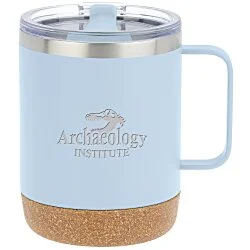 Explorer Vacuum Camp Mug with Cork Bottom - 12 oz. - Laser Engraved