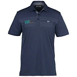 TravisMathew Micro-Dot Chest Stripe Polo