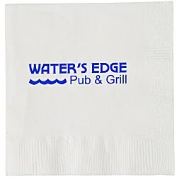 Beverage Napkin - 3-ply - White