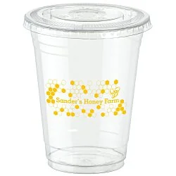 Clear Soft Plastic Cup with Lid - 16 oz.