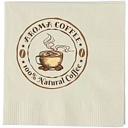 Beverage Napkin - 3-ply - Ivory - Full Color