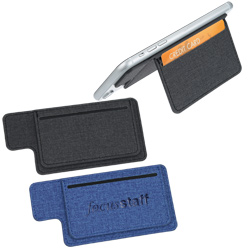 Heathered RFID Phone Wallet and Stand  Main Image