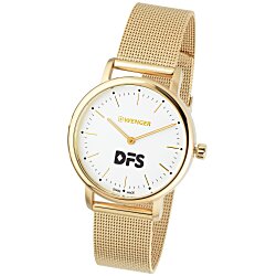 Wenger Gold Mesh Watch