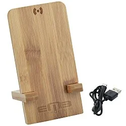 Bamboo Wireless Charger Phone Stand