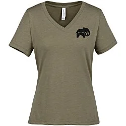 Bella+Canvas Relaxed V-Neck T-Shirt - Ladies' - Heathers - Screen