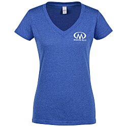 Tultex Polyester Blend V-Neck T-Shirt - Ladies' - Colors
