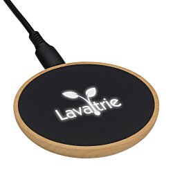 SCX Maple Wood Light-Up Logo Wireless Charger