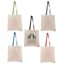 Lightweight Two-Tone Cotton Tote  Main Image