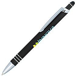 Vortex Soft Touch Stylus Metal Pen - Full Color