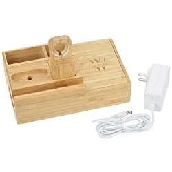 Bamboo Fast Wireless Charging Dock Station