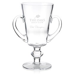 Trophy Cup Glass Award - 10"