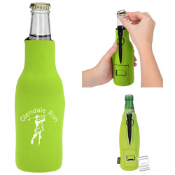 Koozie® Bottle Kooler with Removable Bottle Opener  Main Image
