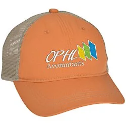 Unstructured Low Profile Trucker Cap