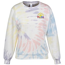 Alternative Washed Terry Throwback Pullover - Ladies' - Tie Dye - Embroidered