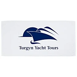 Luxury Beach Towel - White - 30" x 60"