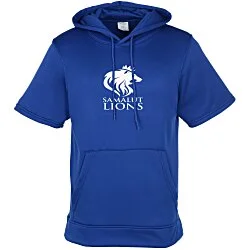 Wicking Fleece Short Sleeve Hoodie