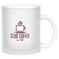 Frosted Glass Coffee Mug - 10 oz.