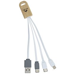 Bamboo Accent Duo Charging Cable