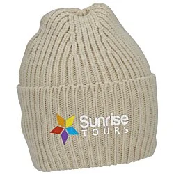 Atlantis Oak Chunky Rib Knit Cuff Beanie