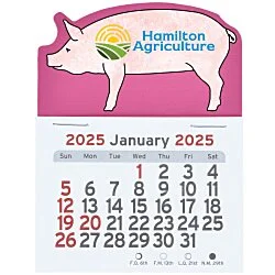 Peel-N-Stick Calendar - Pig