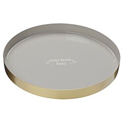 Be Home Luxe Round Enamel Tray