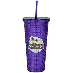 Hip to be Square Tumbler with Straw - 20 oz.